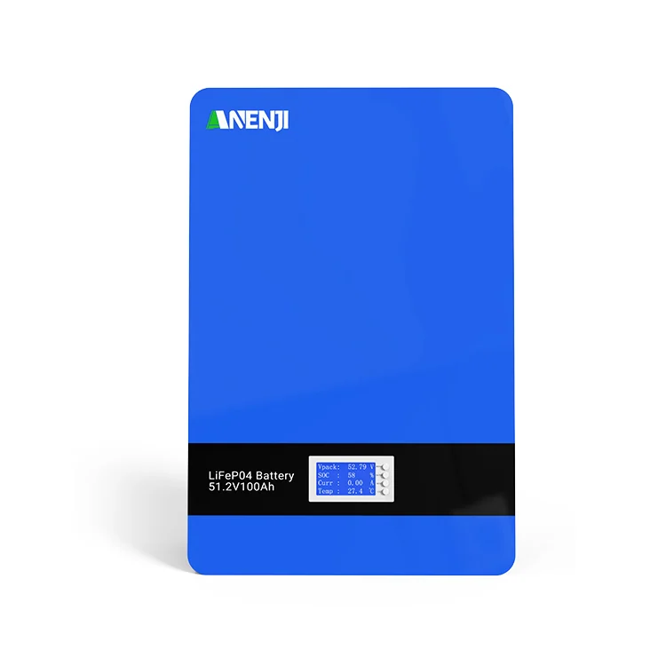 Anenji LiFePO4 battery (wall-mounted), 51.2 V, 100 Ah, 5 kWh, BMS
