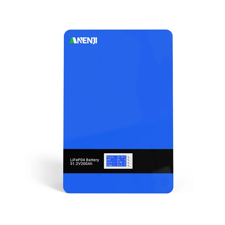 Anenji LiFePO4-Akku (Wandmontage), 51,2 V, 200 Ah, 10 kWh, BMS