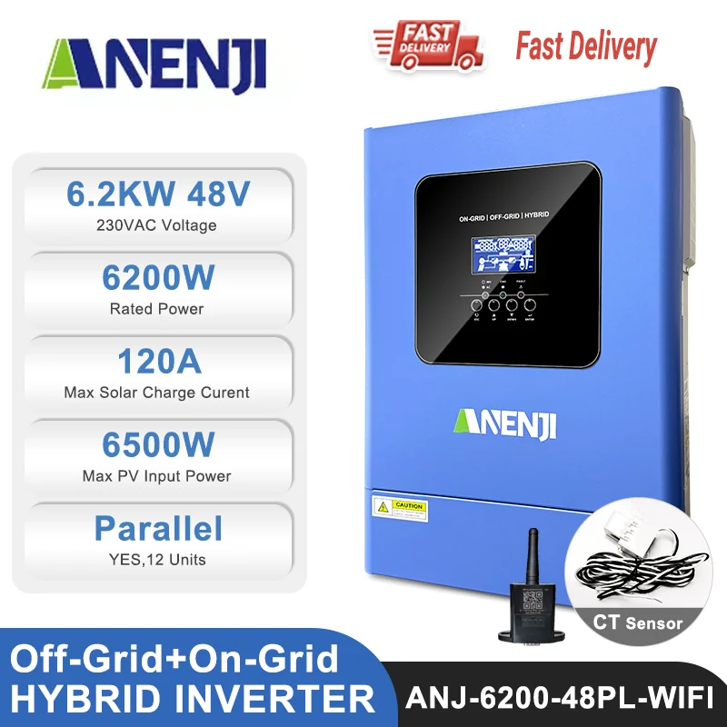 Anenji Hybrid Inverter, 18.6kW, 48V, Parallel, Wi-Fi — фото 2