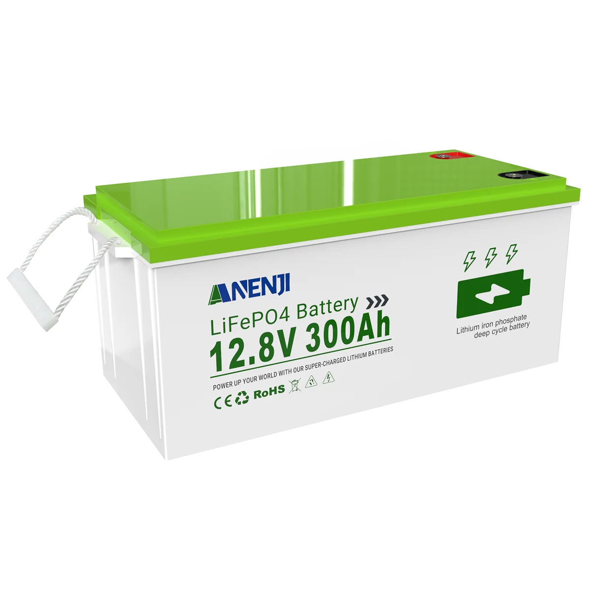 Anenji LiFePO4 Battery 12.8V 300Ah 3.84kWh Bluetooth — фото 6