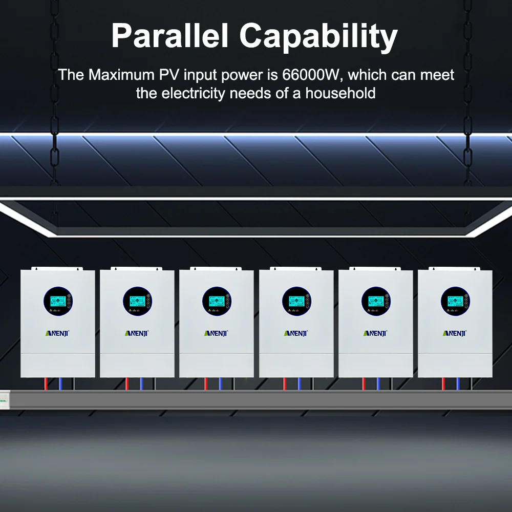 Anenji hybrid inverter, 12 kW, 48 V, split phase, up to 6 pcs. in parallel — фото 4