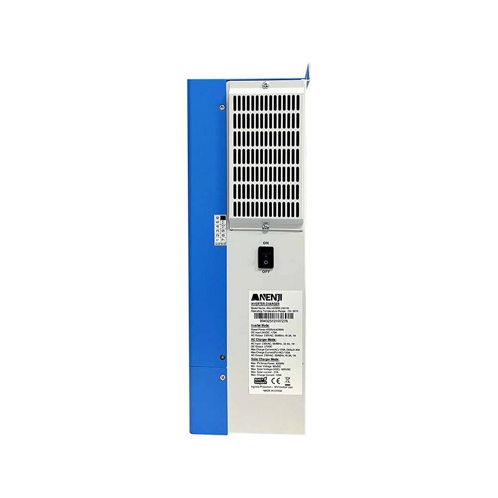 Anenji Hybrid Inverter 4.2kW ​​24V 2 Outputs Wi-Fi (ANJ-4200W-24V-W) — фото 4