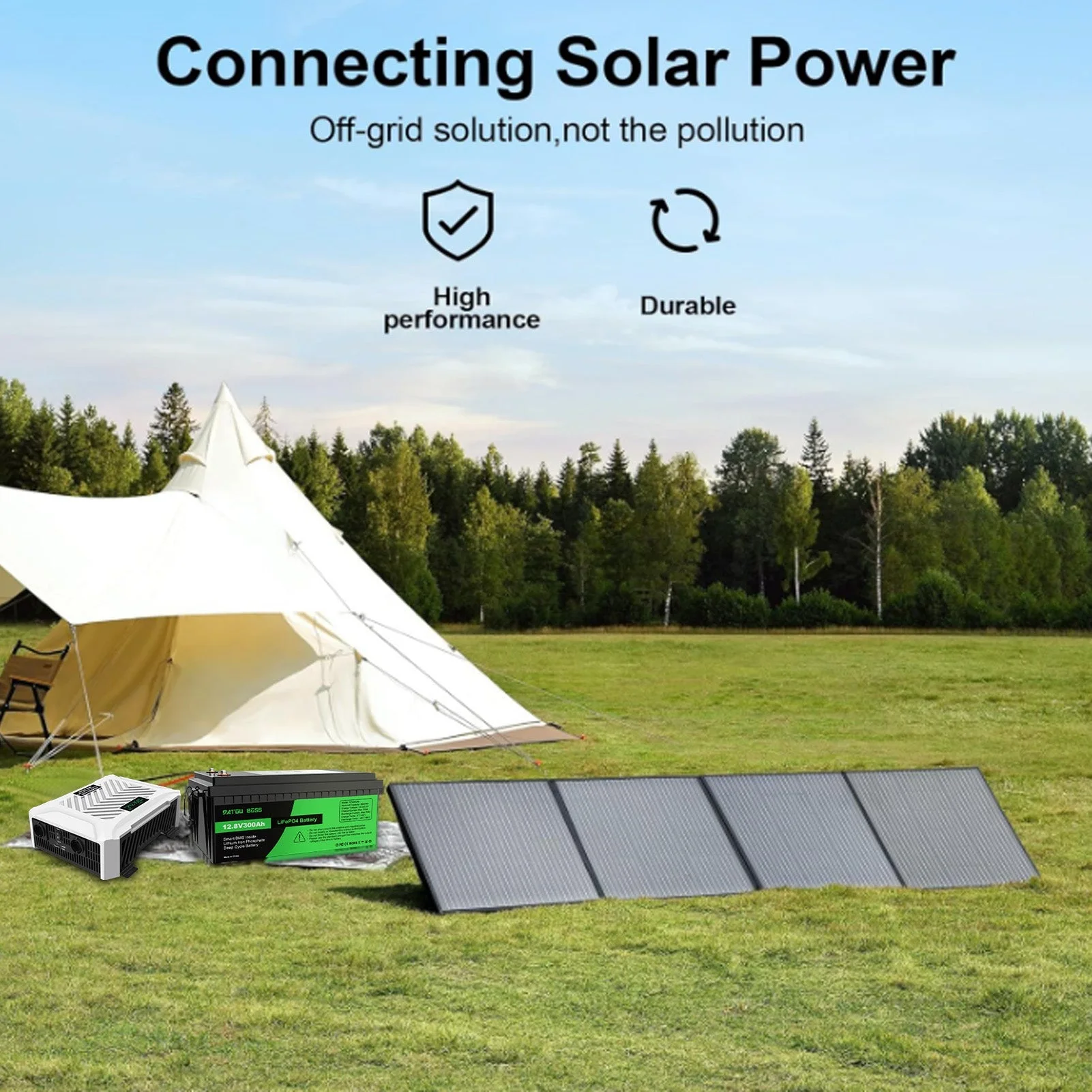 DATOUBOSS 3500 W reiner Sinuswellen-Wechselrichter, 24 V auf 230 V, Spitzenleistung 7000 W, LCD-Display, zwei EU-Stecker — фото 8