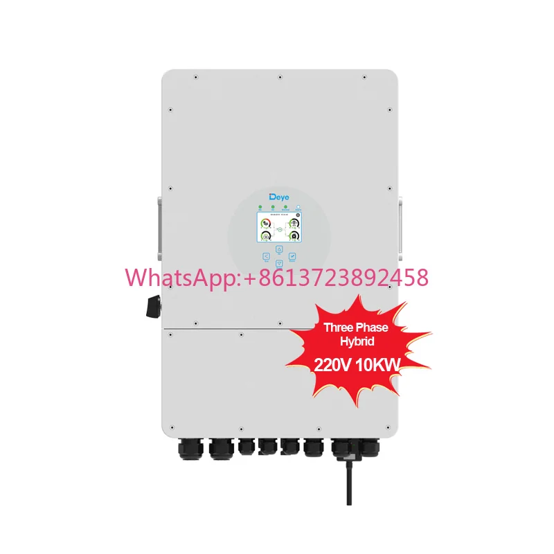 Deye SUN-10K-SG04LP3-EU гибридный инвертор, 10 кВт, 3 фазы, 48 В, Wi-Fi — фото 1