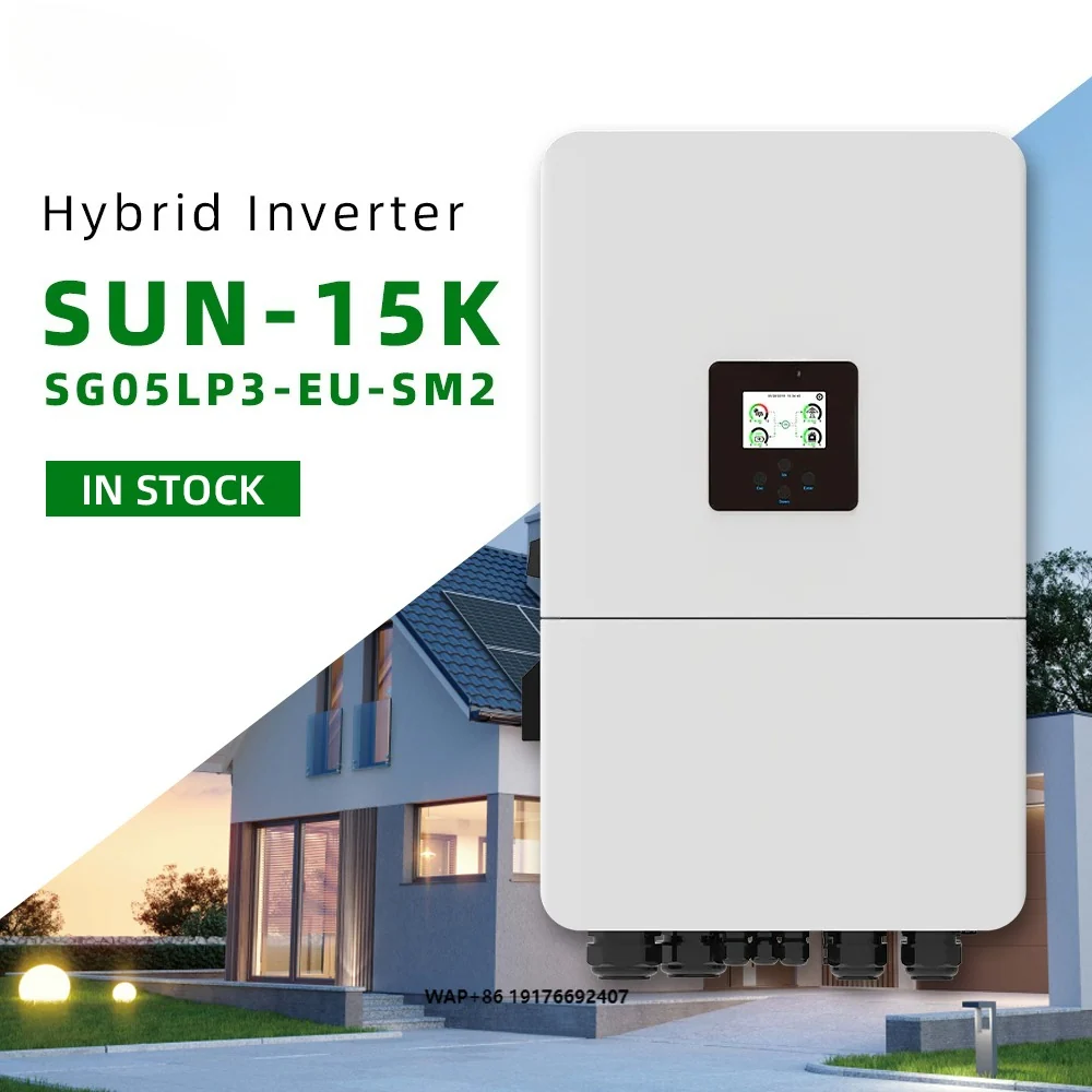 Deye SUN-15K-SG05LP3-EU-SM2 Hybrid-Wechselrichter, 15 kW, 3 Phasen, 48 V
