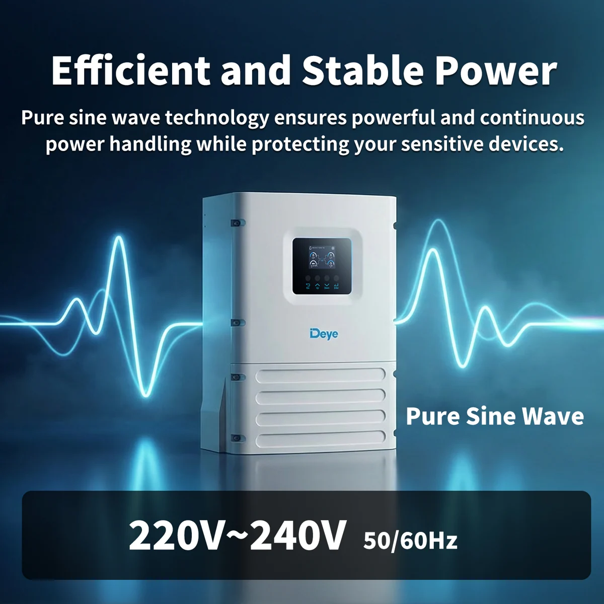 Deye SUN-6K-OG02LP1-EU-AM1 Hybrid-Wechselrichter 6 kW 1 Phase 48 V WLAN MPPT — фото 3