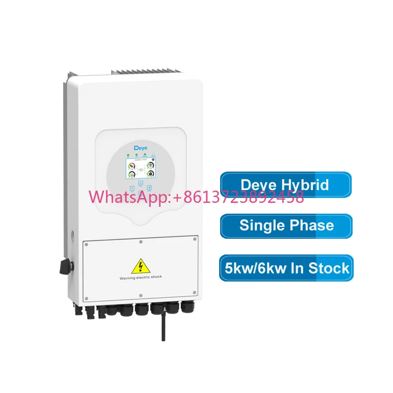Deye SUN-6K-SG03LP1-EU гибридный инвертор, 6 кВт, 1 фаза, 48 В, MPPT