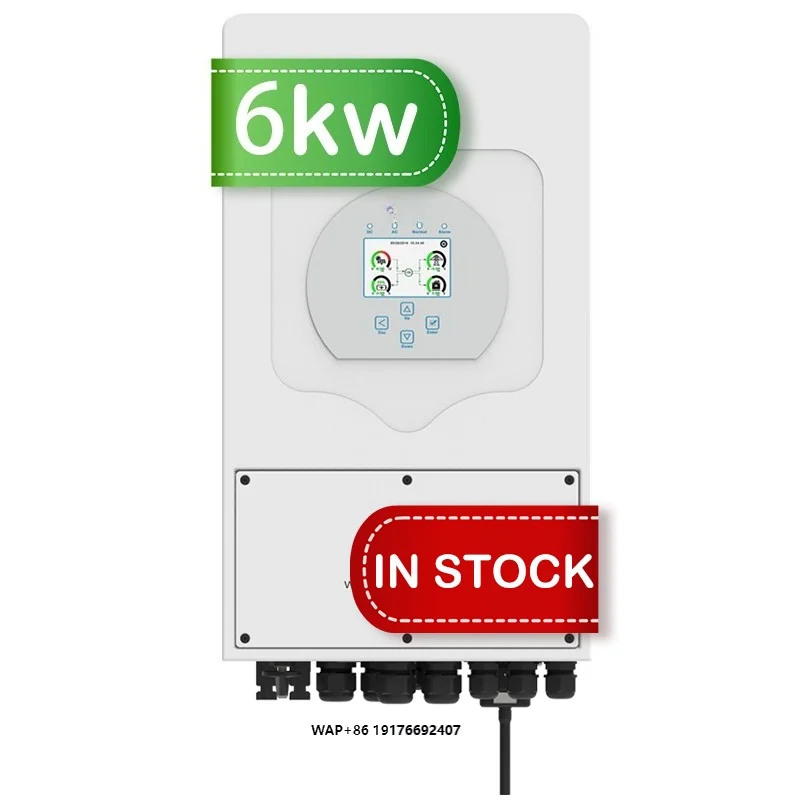 Deye SUN-6K-SG05LP1-EU Hybrid-Wechselrichter, 6 kW, 1 Phase, 48 V, WLAN, MPPT — фото 1