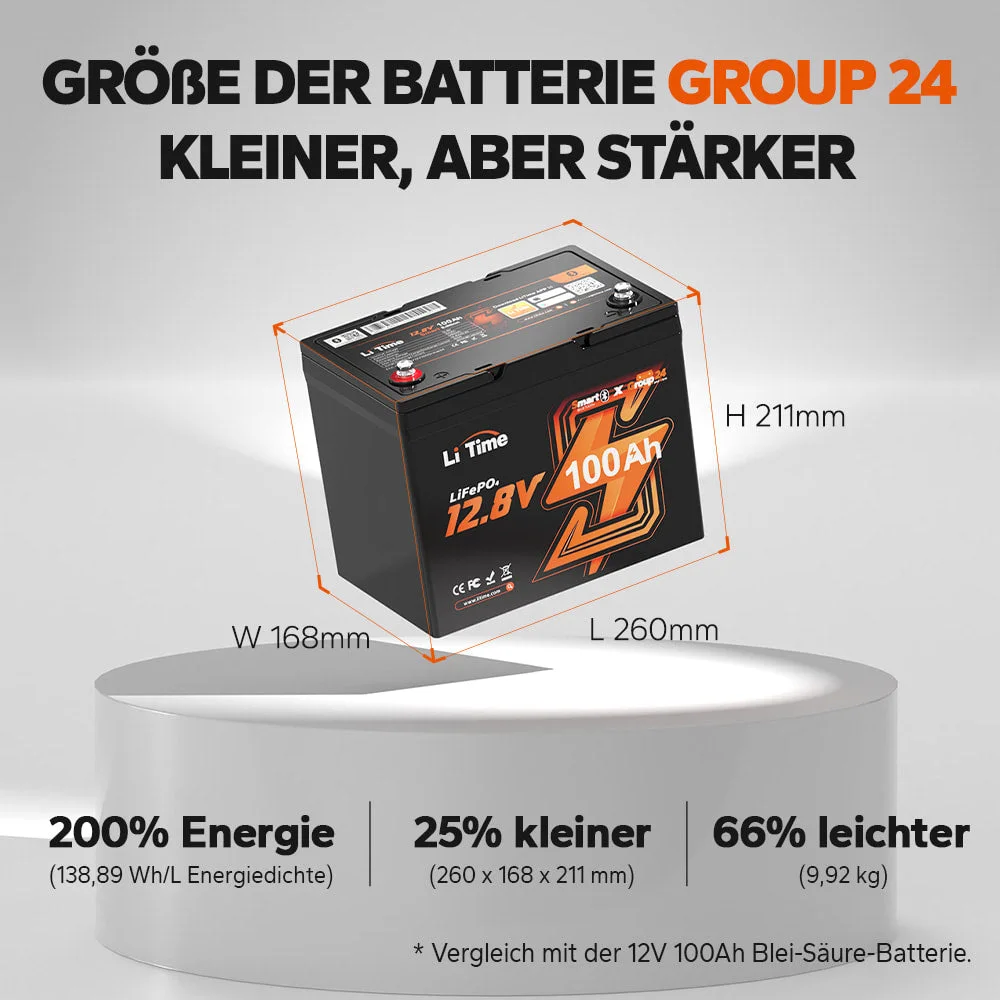 LiTime [Ukraine] Group24 Bluetooth LiFePO4 12v 100ah Batterien aus der Ukraine — фото 5