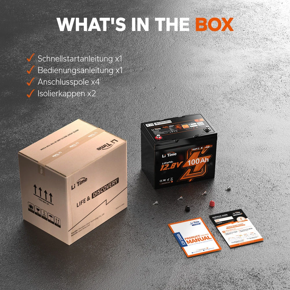 LiTime 12V 100Ah Group24 Motorhome Bluetooth Deep Cycle Lithium Battery for MiniCamper — фото 10