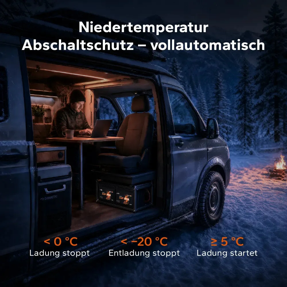 LiTime 12V 100Ah LiFePO4 Akku H168 mit Bluetooth – ultraflach für die Wohnmobilbestuhlung — фото 10