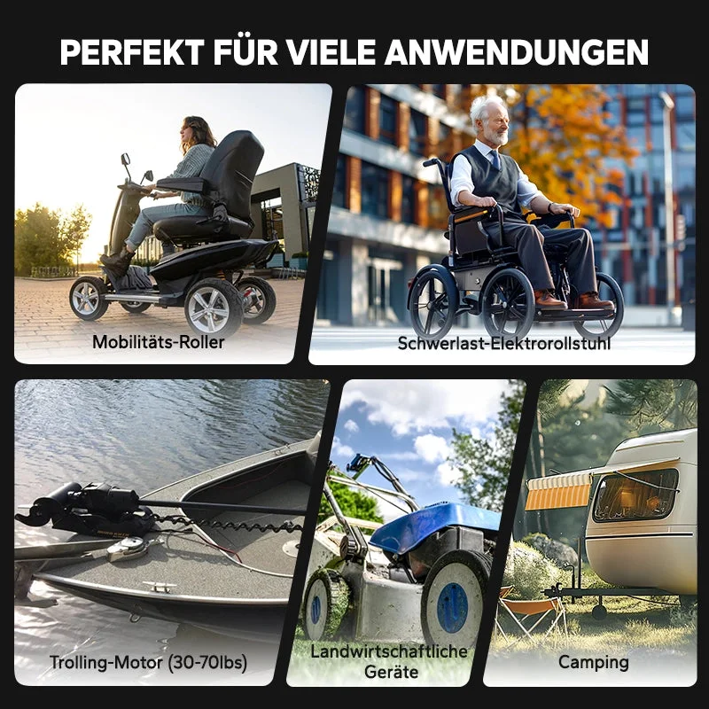 LiTime 12V 65Ah Group 22NF Deep Cycle Lithium-Batterie für mobile Elektrofahrzeuge für Schwerlastbehinderte und ältere Menschen — фото 3