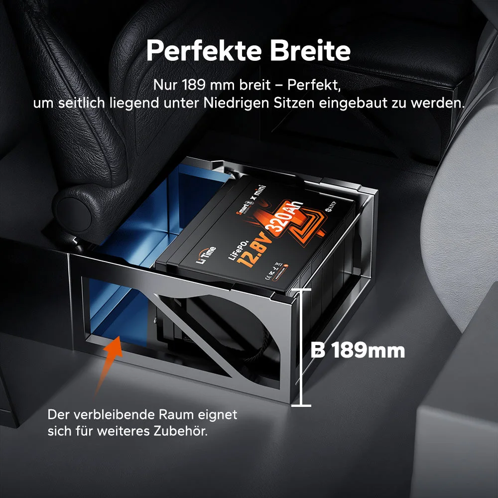 LiTime LiFePO4 12V 320Ah W190 RV Battery Under Seat with Bluetooth — фото 3