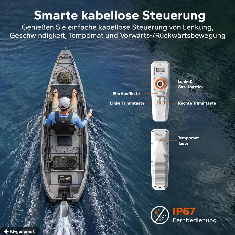 LiTime Argoseeker A1 24 V 700 W elektrischer Außenbordmotor – leichter Außenbordmotor für kleine Boote — фото 5