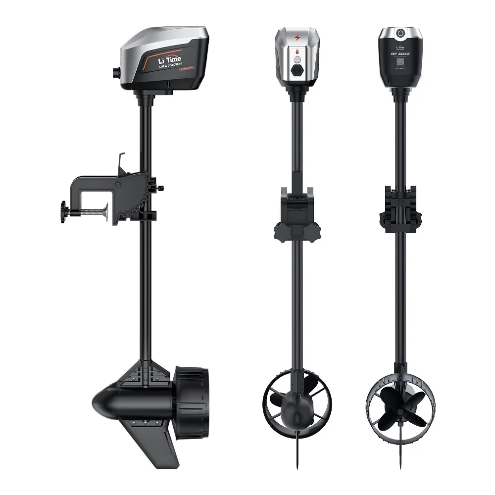 LiTime Argoseeker A2 48 V 2000 W elektrischer Außenbordmotor – 120 lbs Schub für Boote — фото 2