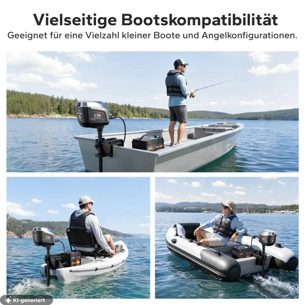 LiTime Argoseeker A2 48 V 2000 W elektrischer Außenbordmotor – 120 lbs Schub für Boote — фото 11