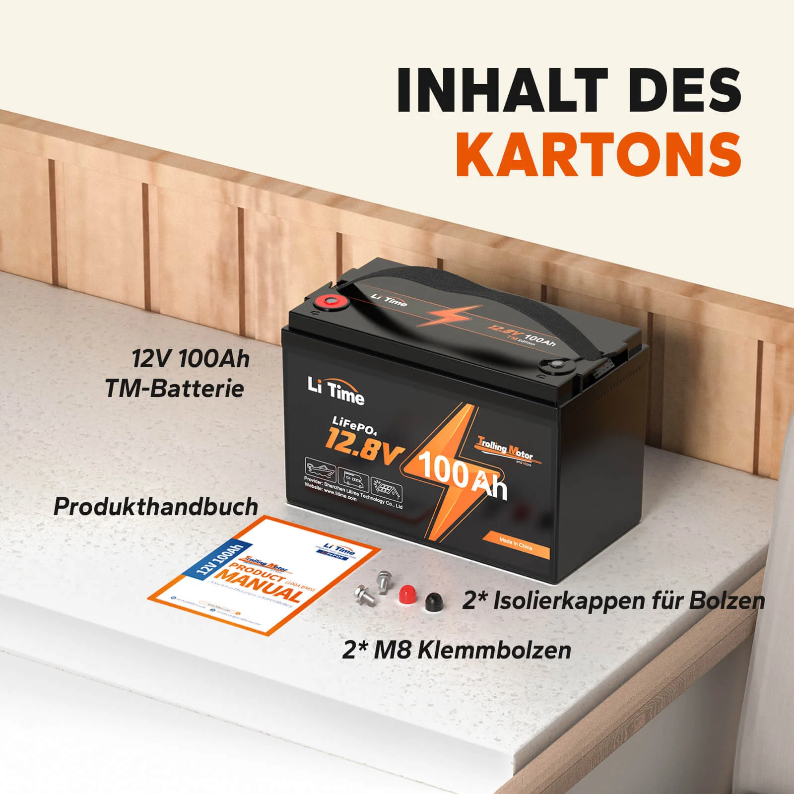 LiTime Battery 12V 100Ah LiFePO4 for low temperatures — фото 9