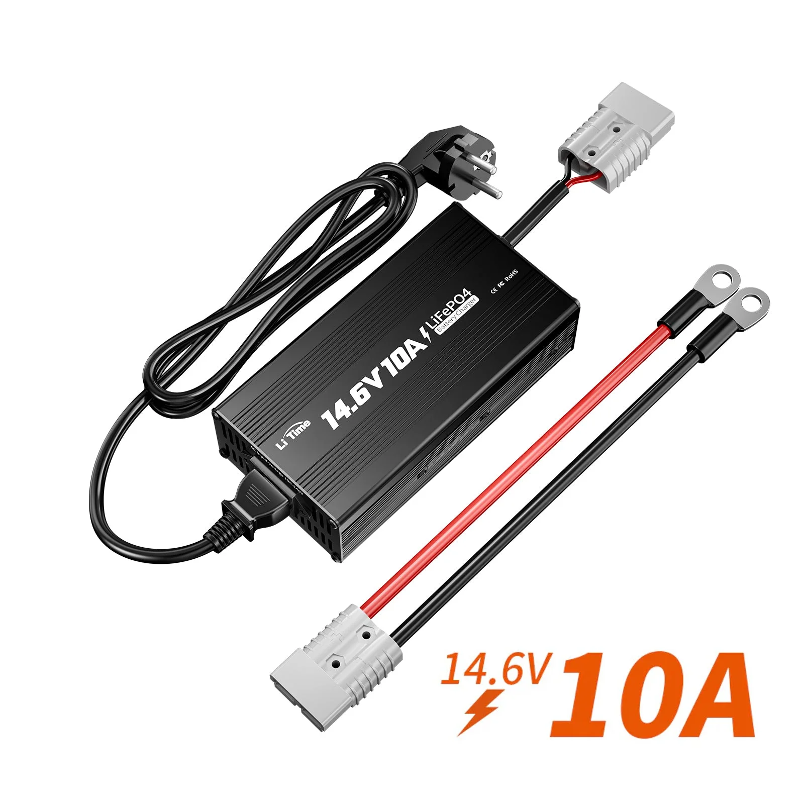 LiTime 14,6V 10A Ladegerät für 12V LiFePO4 Lithiumbatterie
