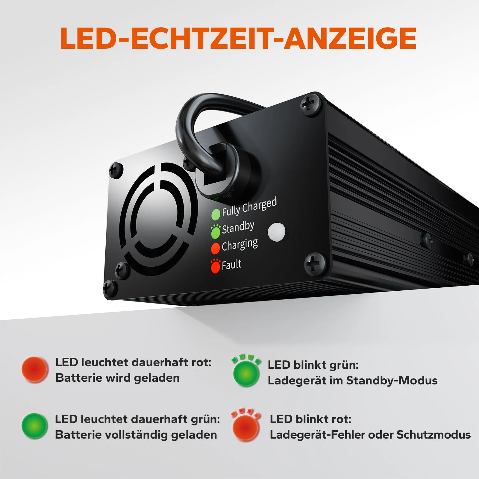 LiTime 14,6V 10A Ladegerät für 12V LiFePO4 Lithiumbatterie — фото 4