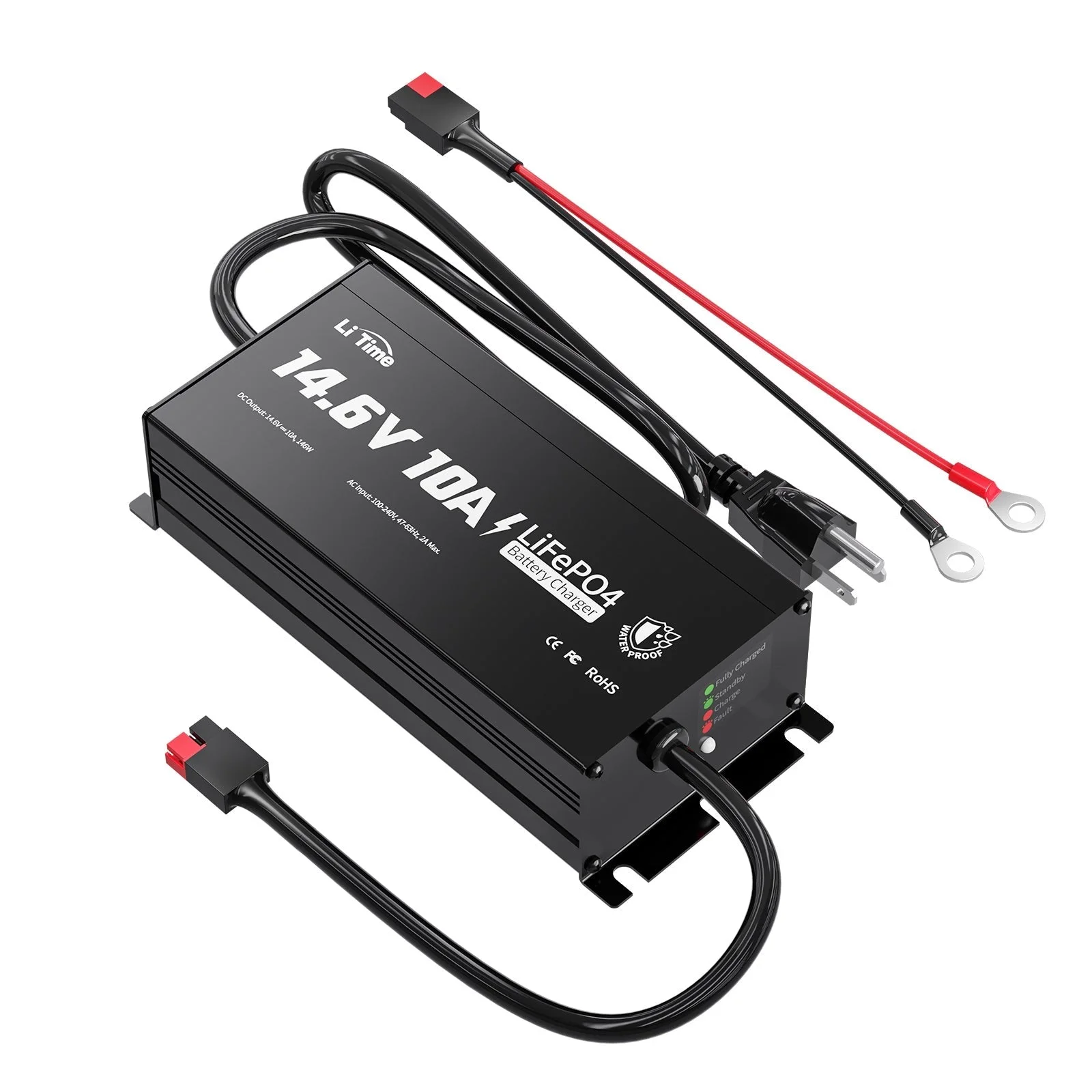 LiTime 14,6V 10A Ladegerät für 12V LiFePO4 Lithiumbatterie — фото 10