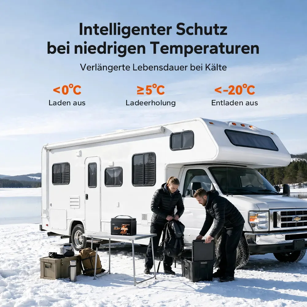 LiTime 12V 200Ah Xtra Mini LiFePO4 Akku mit Bluetooth für Wohnmobile und Camping — фото 8