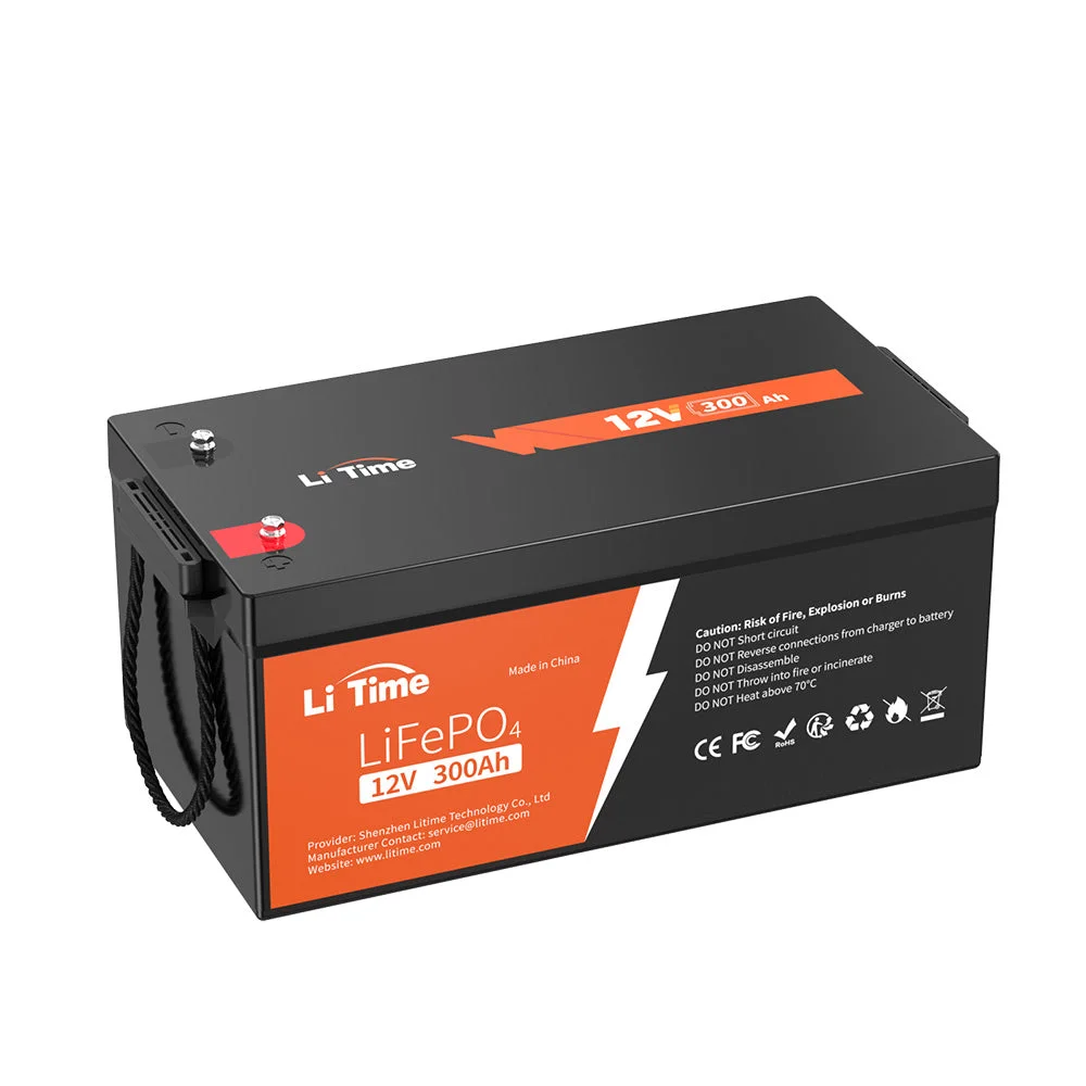 LiTime 12V 300Ah Lithium LiFePO4 Deep-Cycle-Akku