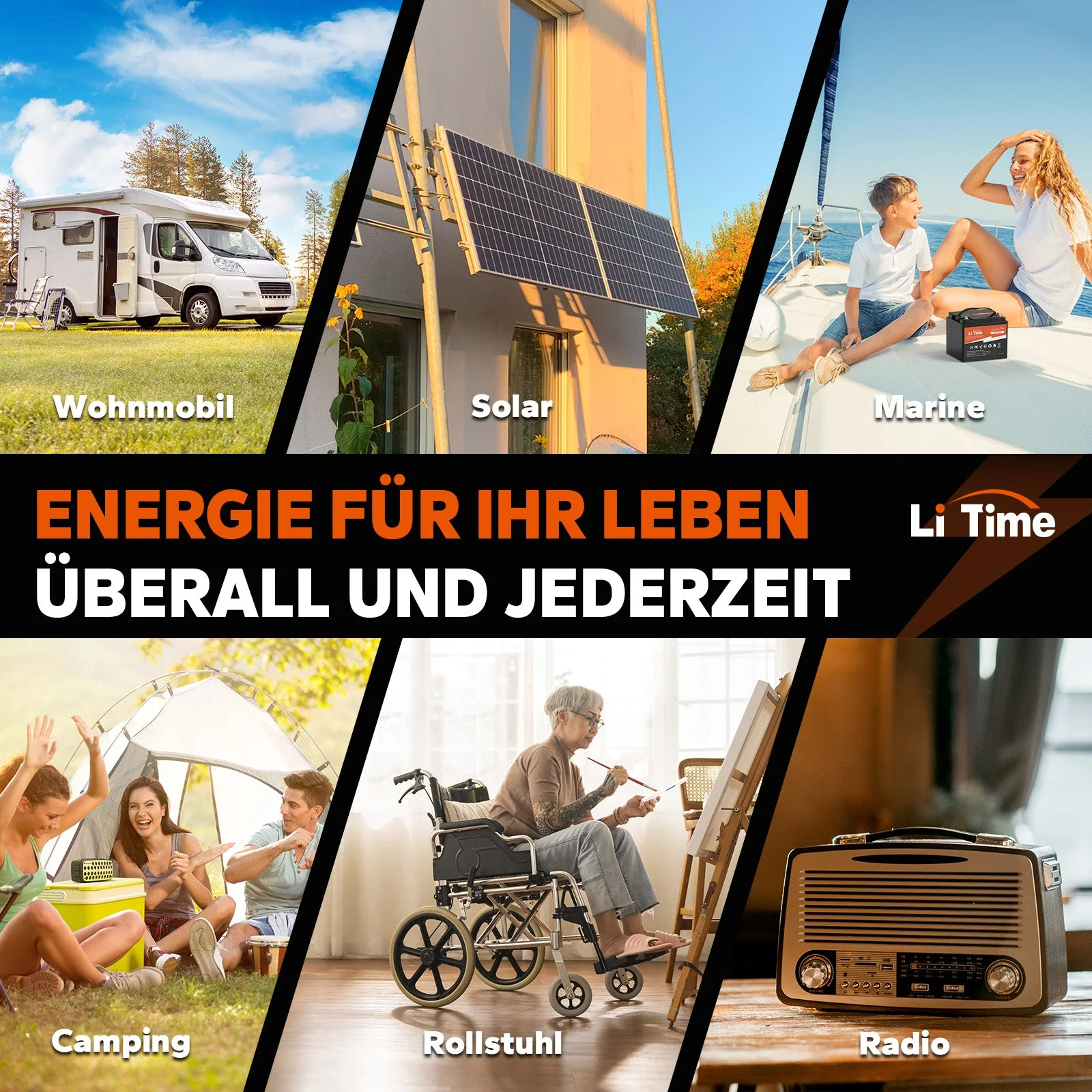 LiTime 12V 50Ah Deep-Cycle-Lithiumbatterie für Seeschiffe, Lieferwagen und Echolote — фото 6