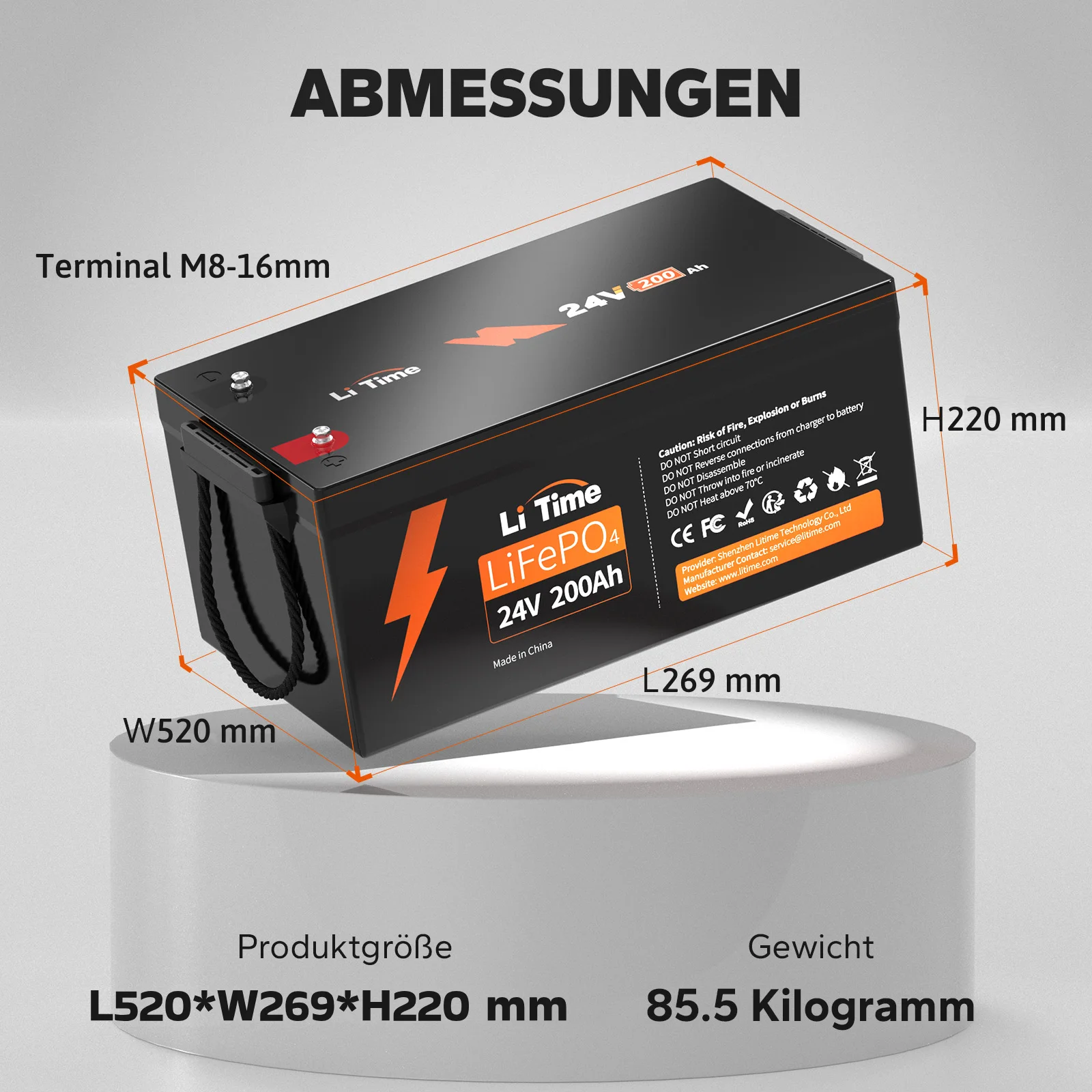 [Ukraine] LiTime 24v 200ah lithium battery LiFePo4 Ukraine — фото 6