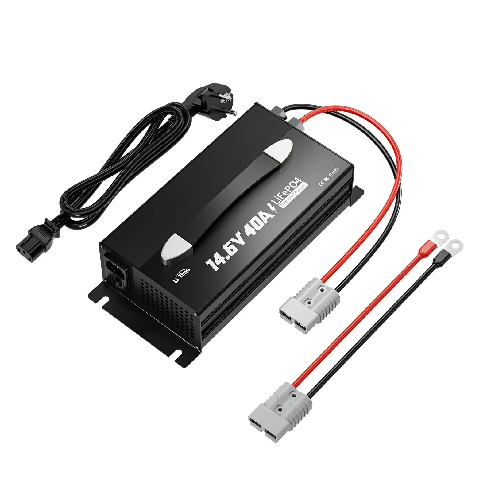 Зарядное устройство для литиевых аккумуляторов LiTime 12V (14.6V) 40A с монтажом и ручкой
