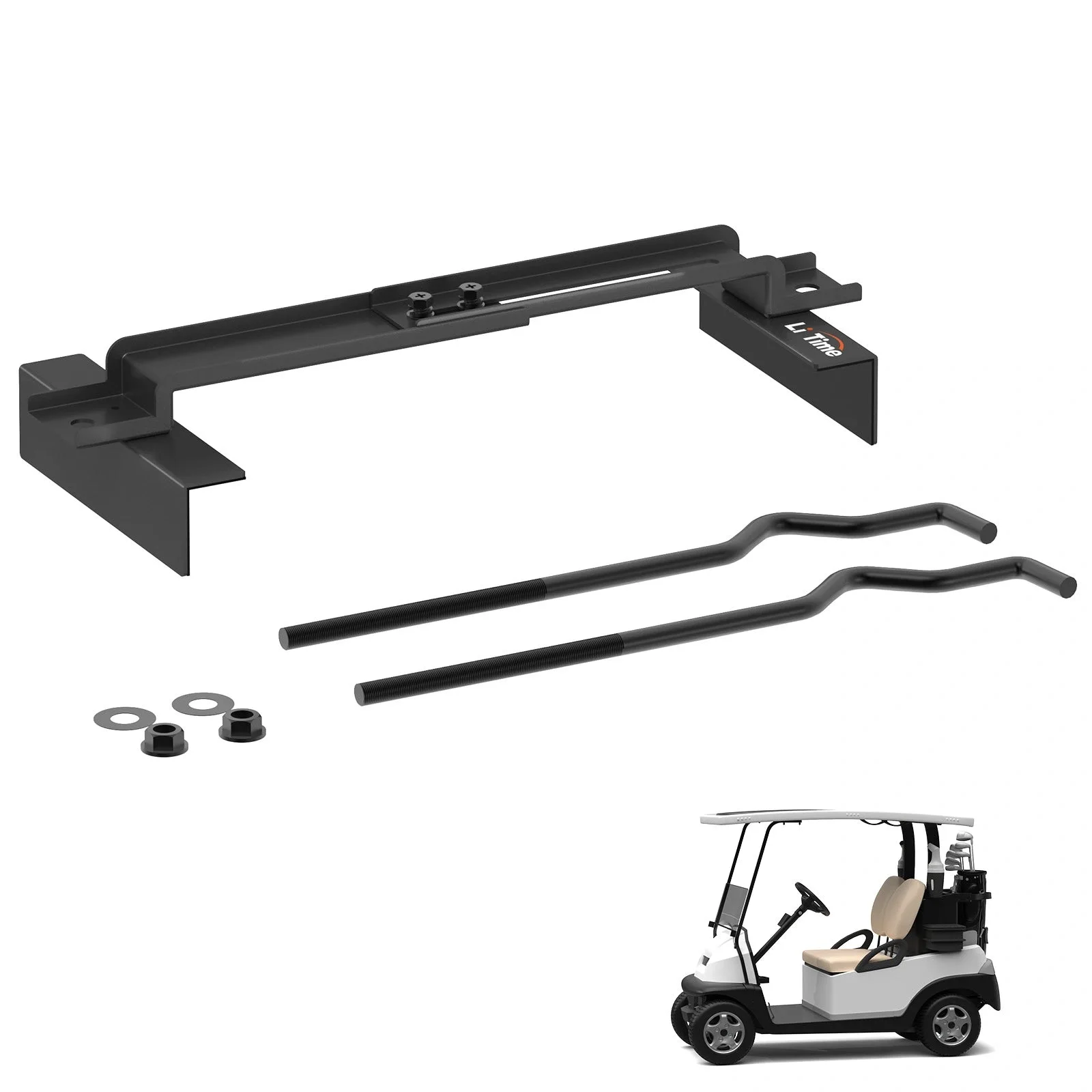 Набір для кріплення батареї LiTime Heavy Duty Golf Cart із затискачами та болтами